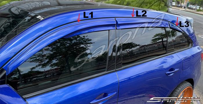 2014-2020 Acura MDX Rain Visors 2014-2020 Acura MDX Rain Visors