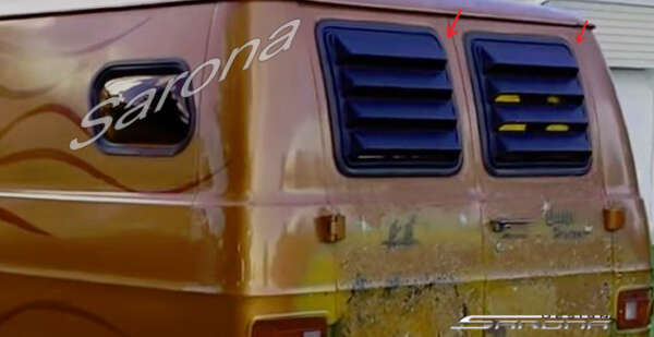 1998-2003 Dodge Ram Van Rear Louvers