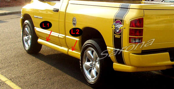 2002-2008 Dodge Ram Pickup Side Skirts