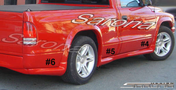 1997-2003 Dodge Dakota Side Skirts