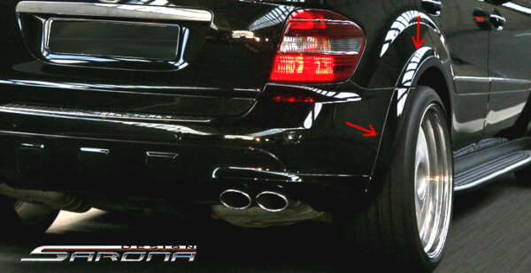 2007-2011 Mercedes-Benz ML Fender Flares