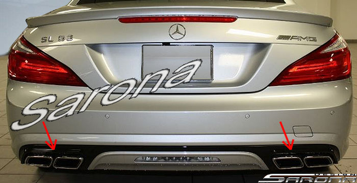 2003-2016 Mercedes-Benz SL Exhaust Tips 2003-2016 Mercedes-Benz SL Exhaust Tips