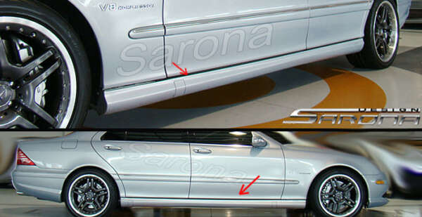 2000-2006 Mercedes-Benz S Class Side Skirts