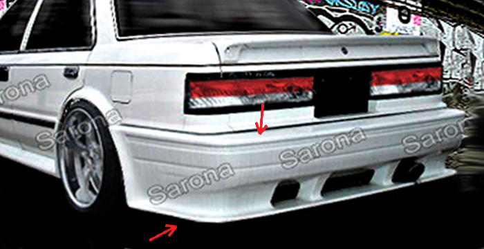 1985-1988 Nissan Maxima Rear Bumper 1985-1988 Nissan Maxima Rear Bumper