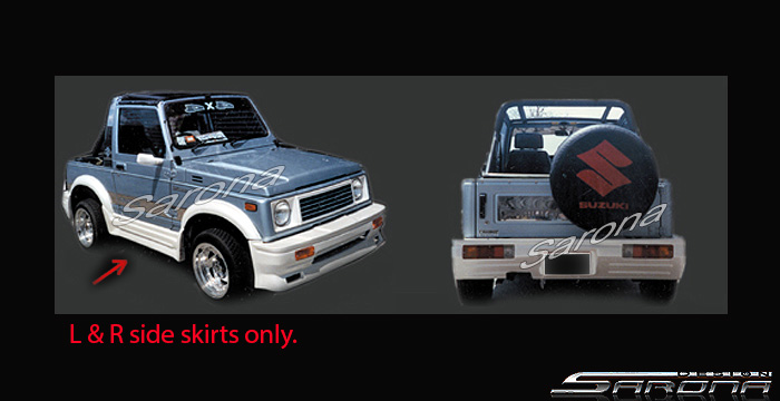 1980-1995 Suzuki Samurai Side Skirts 1980-1995 Suzuki Samurai Side Skirts