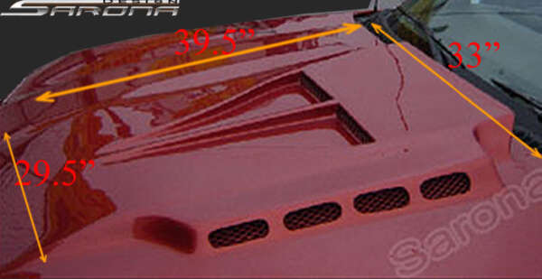 1970-2013 Universal All Universal Hood Scoop