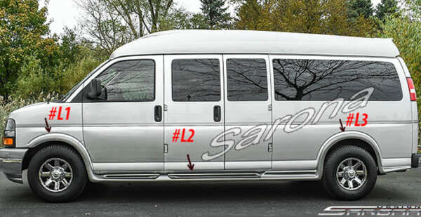 2003-2025 Chevrolet Express Van Running Boards