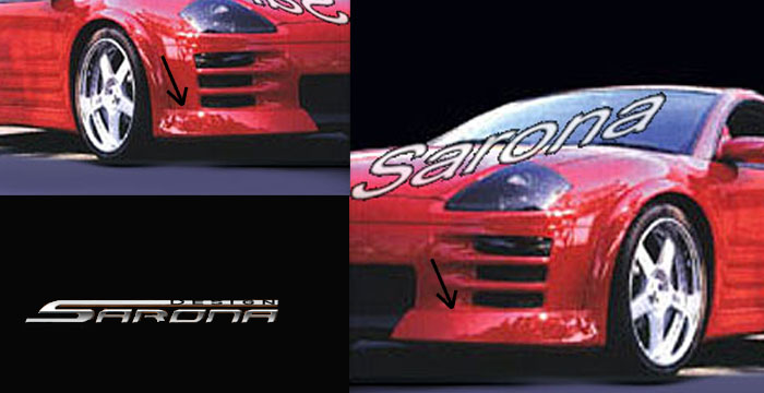 2000-2004 Mitsubishi Eclipse Front Add-On 2000-2004 Mitsubishi Eclipse Front Add-On