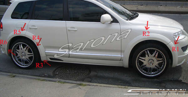 2003-2007 Volkswagen Touareg Fender Flares