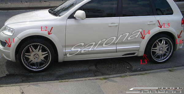 2003-2007 Volkswagen Touareg Fender Flares