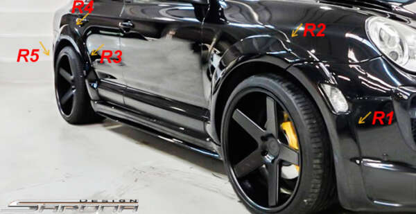 2002-2006 Porsche Cayenne Fender Flares