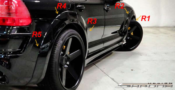 2002-2006 Porsche Cayenne Fender Flares